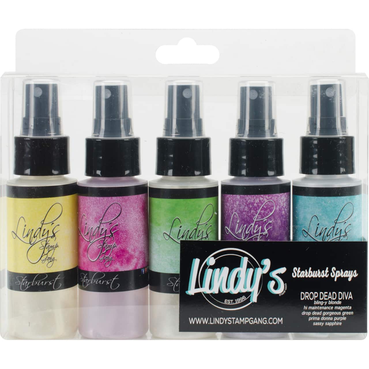 Lindy's Stamp Gang® Starburst Sprays Drop Dead Diva Set, 2oz.